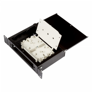 Universal 10" optical enclosure for adapter faceplate, can be mount on wall, in a cabinet, on a DIN rail